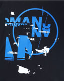 NOMANUAL(ノーマニュアル)  S.S PRINT T-SHIRT - BLACK
