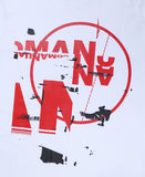 NOMANUAL(ノーマニュアル)  S.S PRINT T-SHIRT - WHITE