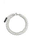 PASION (パシオン) Surgical Flat Layered Chain Bracelet (3 colors)