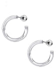 PASION (パシオン) Clear Ball Round Earring (2 colors)