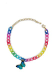 PASION (パシオン) Colorful Feminine Chain Bracelet (Rainbow)