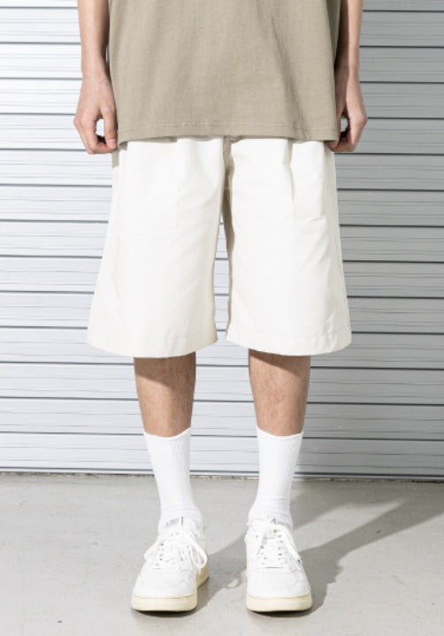 マスノウン(MASSNOUN) TWO TUCK WIDE BERMUDA PANTS MSTSP003-CR
