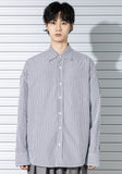 マスノウン(MASSNOUN) STRIPE INVERTED PLEATS SHIRTS MSTST001-BK