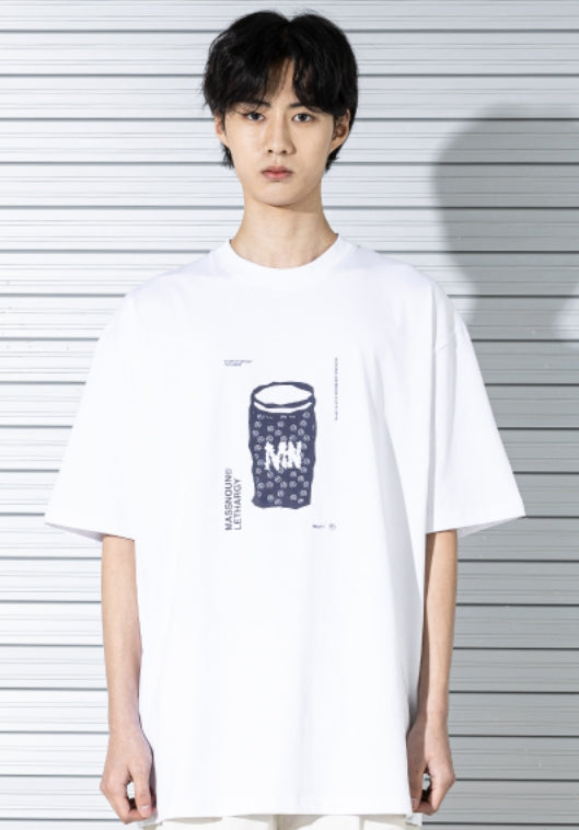 マスノウン(MASSNOUN) TUMBLER OVERSIZED T-SHIRTS MSTTS002-WT