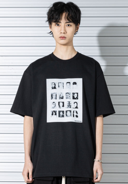 マスノウン(MASSNOUN) MONO GALLERY OVERSIZED T-SHIRTS MSTTS003-BK