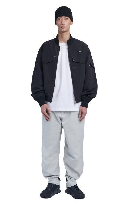 NOMANUAL(ノーマニュアル)  G-8 NYLON JACKET - BLACK