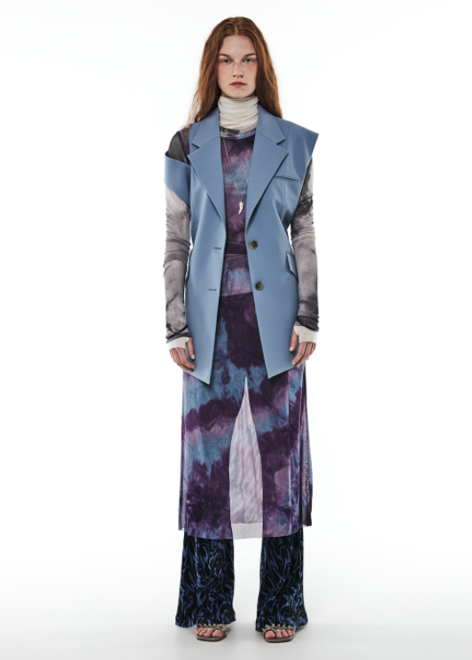 MMIC(エムエムアイシー) SHOULDER SLIT VEST SBL