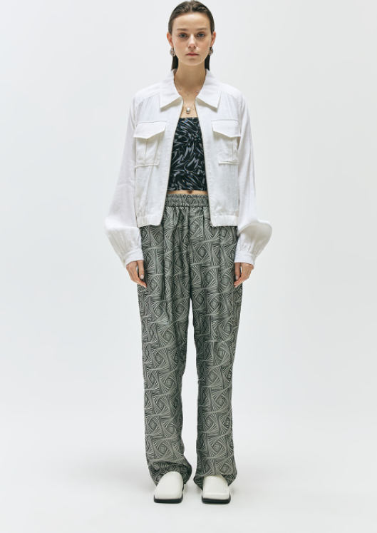 MMIC(エムエムアイシー) LINEN SHIIRTS JACKET IVORY