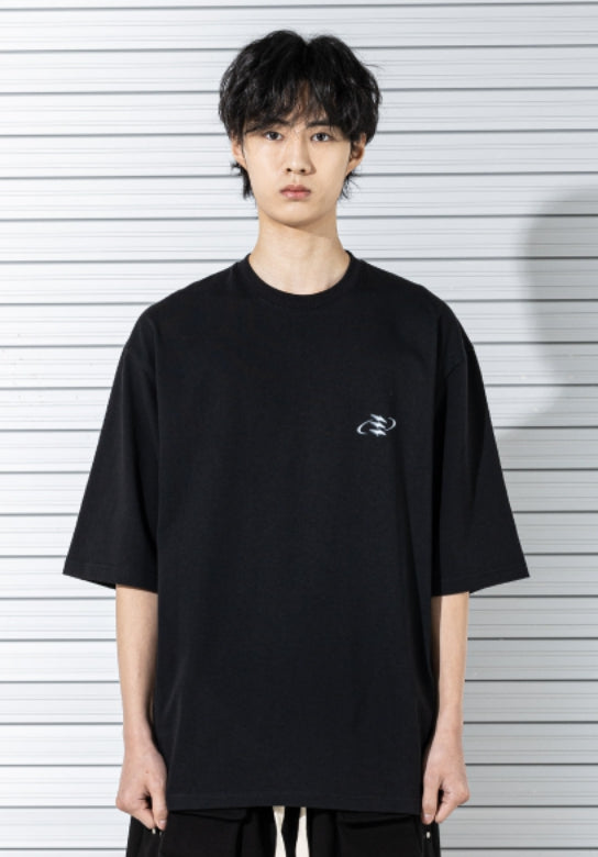マスノウン(MASSNOUN) 3D MN CIRCLE LOGO T-SHIRTS MSTTS007-BK