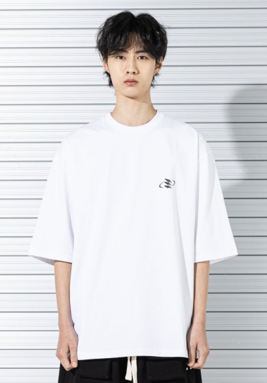マスノウン(MASSNOUN) 3D MN CIRCLE LOGO T-SHIRTS MSTTS007-WT