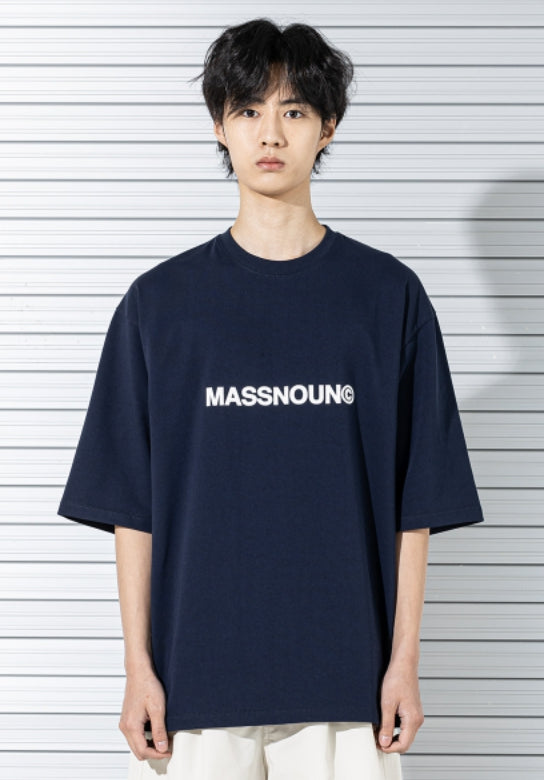 マスノウン(MASSNOUN)  C LOGO OVERSIZED T-SHIRTS MSTTS008-NV