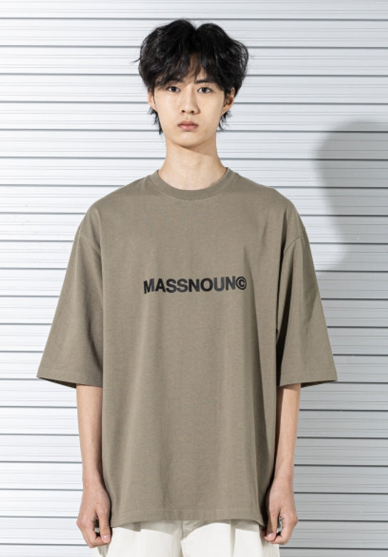 マスノウン(MASSNOUN) C LOGO OVERSIZED T-SHIRTS MSTTS008-OV