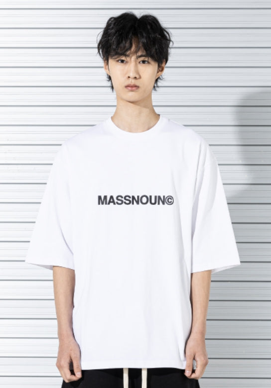 マスノウン(MASSNOUN) C LOGO OVERSIZED T-SHIRTS MSTTS008-WT