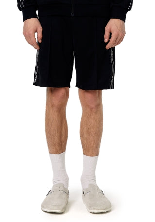 ネイキドニス(NEIKIDNIS) JACQUARD LINE TRACK SHORTS / BLACK