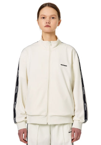 ネイキドニス(NEIKIDNIS) JACQUARD LINE TRACK ZIP UP / IVORY