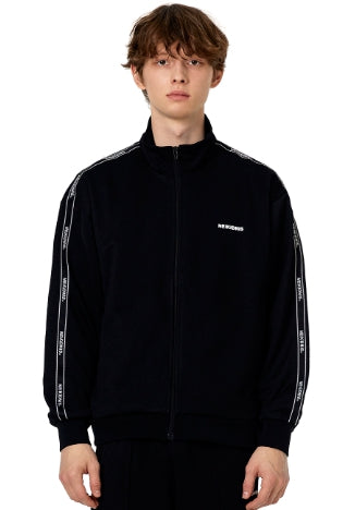 ネイキドニス(NEIKIDNIS) JACQUARD LINE TRACK ZIP UP / BLACK
