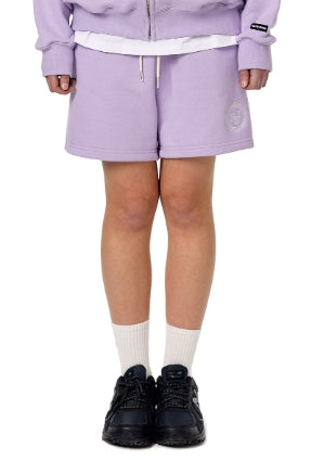 ネイキドニス(NEIKIDNIS) CLUB LOGO SWEAT SHORTS / LAVENDER
