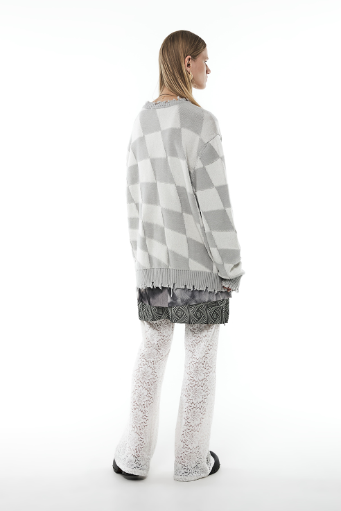 MMIC(エムエムアイシー) CHECKERBOARD PULLOVER GY