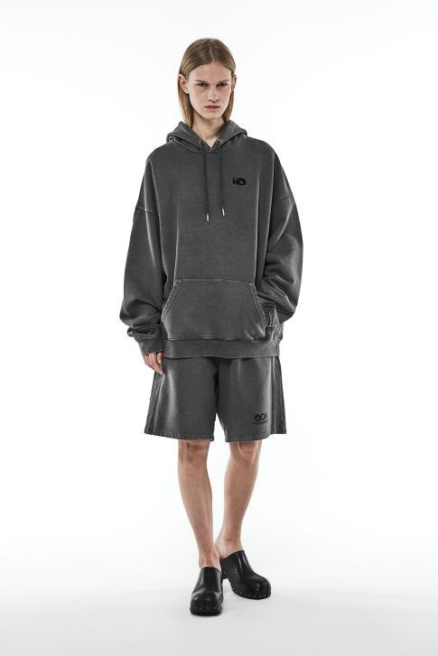 MMIC(エムエムアイシー) CURVE STITCHED ECO DYED L/SL HOODIE CH