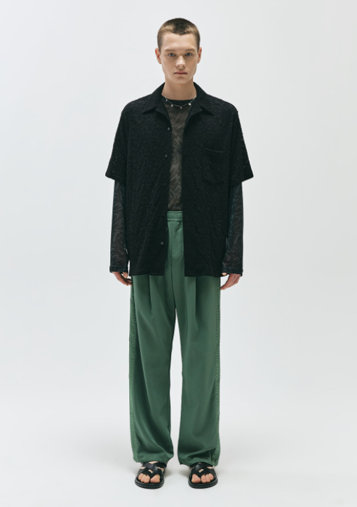 MMIC(エムエムアイシー)   PINTUCK TRACK PANTS GR