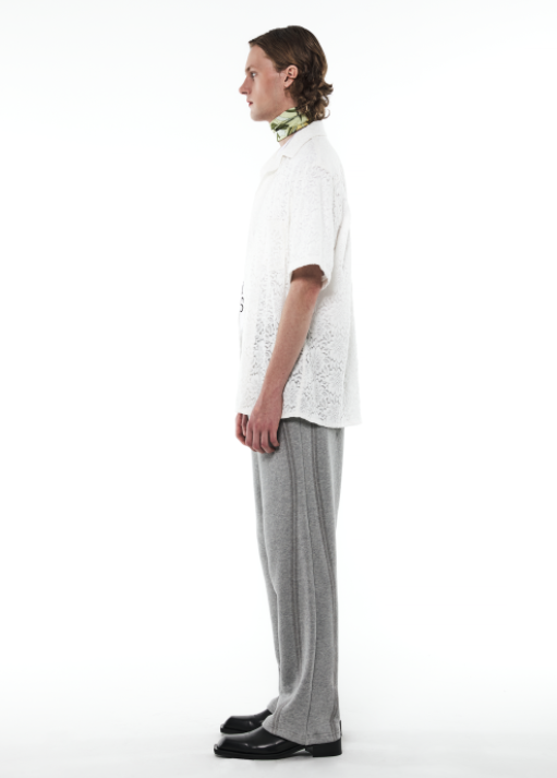 MMIC(エムエムアイシー)   CURVE STITCHED SWEATPANTS GY