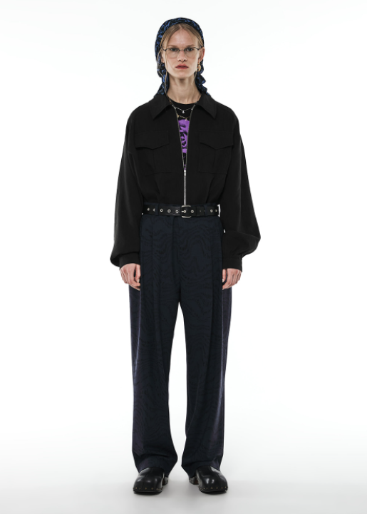 MMIC(エムエムアイシー)   TWISTED TEXT WIDE SLACKS NV