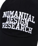 NOMANUAL(ノーマニュアル)  NEW ARCH LOGO BALL CAP - BLACK