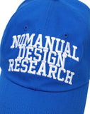 NOMANUAL(ノーマニュアル)  NEW ARCH LOGO BALL CAP - BLUE