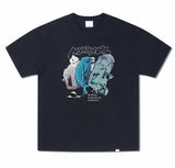 NOMANUAL(ノーマニュアル)  BACKPACK T-SHIRT - BLACK