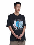 NOMANUAL(ノーマニュアル)  BACKPACK T-SHIRT - BLACK