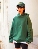 Q CUMBERS (キューカンバース) DOUBLE HOODIE(ver2) / Green