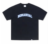NOMANUAL(ノーマニュアル)  3T ARCH LOGO T-SHIRT - BLACK