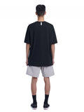 NOMANUAL(ノーマニュアル)  3T ARCH LOGO T-SHIRT - BLACK