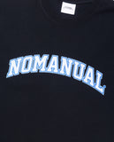 NOMANUAL(ノーマニュアル)  3T ARCH LOGO T-SHIRT - BLACK