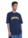 NOMANUAL(ノーマニュアル)  3T ARCH LOGO T-SHIRT - DARK NAVY