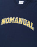 NOMANUAL(ノーマニュアル)  3T ARCH LOGO T-SHIRT - DARK NAVY