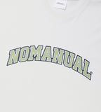 NOMANUAL(ノーマニュアル) 3T ARCH LOGO T-SHIRT - CREAM