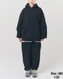 Q CUMBERS (キューカンバース) DOUBLE HOODIE(ver2) / Black