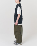 Q CUMBERS (キューカンバース) MIX PATTERN VEST/ Black