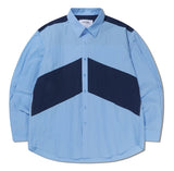 NOMANUAL(ノーマニュアル)  DCA NYLON SHIRTS - BLUE