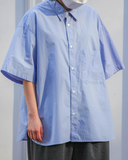 Q CUMBERS (キューカンバース) CITY GUY H/S SHIRT / Sax blue