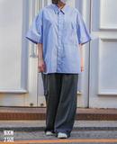 Q CUMBERS (キューカンバース) CITY GUY H/S SHIRT / Sax blue