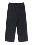 NOMANUAL(ノーマニュアル)  OPEN TUCK PANTS - BLACK