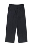 NOMANUAL(ノーマニュアル)  OPEN TUCK PANTS - BLACK