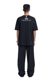 NOMANUAL(ノーマニュアル)  OPEN TUCK PANTS - BLACK