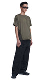 NOMANUAL(ノーマニュアル)  OPEN TUCK PANTS - BLACK