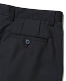 NOMANUAL(ノーマニュアル)  OPEN TUCK PANTS - BLACK