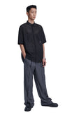 NOMANUAL(ノーマニュアル)  OPEN TUCK PANTS - GRAY