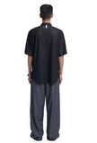 NOMANUAL(ノーマニュアル)  OPEN TUCK PANTS - GRAY