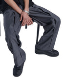 NOMANUAL(ノーマニュアル)  OPEN TUCK PANTS - GRAY